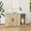 vidaXL Kattenhuis Sonoma 85 x 55 x 50 cm Bewerkt hout
