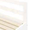 vidaXL Slaapbank met onderschuifbed 90x200 cm massief grenenhout wit