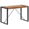 vidaXL Eettafel 120x60x75 cm massief hout