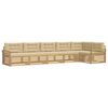 vidaXL Buiten bankenset 6 st Wit en Beige Polyester