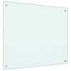 vidaXL Spatscherm keuken 70x60 cm gehard glas melkwit