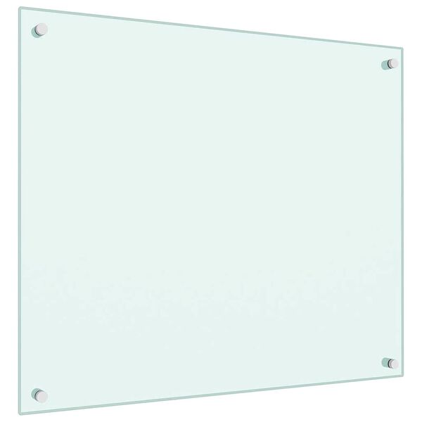 vidaXL Spatscherm keuken 70x60 cm gehard glas melkwit