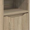 vidaXL Badkamer Kast Sonoma Eiken 30,5 x 30 x 195 cm Bewerkt hout