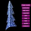 vidaXL Kerstboom met 160 LED Koud Wit 150 cm Acryl