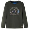 vidaXL Kindershirt met lange mouwen 128 kakikleurig