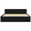 vidaXL Bedframe met hoofdeinde zonder matras 200x200 cm zwart