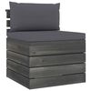 vidaXL 6-delige Loungeset met kussens pallet grenenhout
