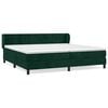 vidaXL Boxspring met matras fluweel donkergroen 200x200 cm