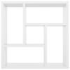 vidaXL Wandschap 45,1x16x45,1 cm bewerkt hout hoogglans wit
