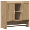 vidaXL Wandplank Muurmontage Artisanaal eiken 80 x 36 x 80 cm