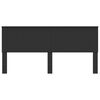 vidaXL Hoofdbord met hoofdeinde Zwart Eiken 200 cm Bewerkt hout