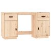 vidaXL Bureau met kastjes 135x50x75 cm massief grenenhout