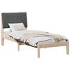 vidaXL Bedframe Bruin en donkergrijs 80 x 200 cm Massief grenenhout