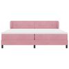 vidaXL Boxspringbed met matras Roze 200 x 200 cm Fluweel