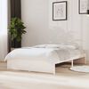 vidaXL Bedframe massief hout wit 120x190 cm