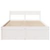 vidaXL Bedframe zonder matras massief grenenhout wit 120x190 cm