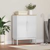 vidaXL Dressoir FLORO Wit 70 x 30 x 70,5 cm Massief Vurenhout