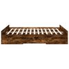 vidaXL Bedframe met lades bewerkt hout gerookt eikenkleurig 150x200 cm