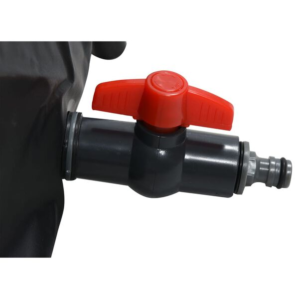 FLO Regenton inklapbaar 500 L zwart