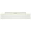 vidaXL Hemelbedframe met 2 lades massief grenenhout wit 100x200 cm