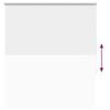 vidaXL Rolgordijn verduisterend 140x130 cm stofbreedte 136,6 cm wit