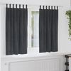 vidaXL Verduisterende gordijnen 2 pcs Lichtgrijs 140 x 175 cm Fluweel