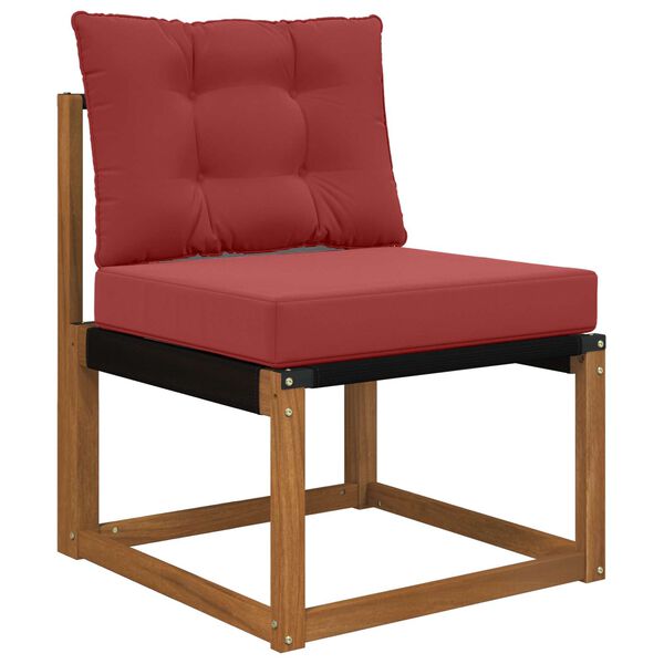 vidaXL Buiten bankkussen 2 pcs Wijnrood Polyester