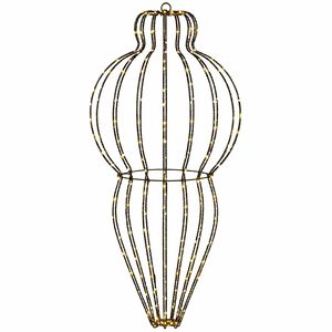 vidaXL Kerst Finial Licht 320 LED's Warmwit Dia. 40 x 75 cm
