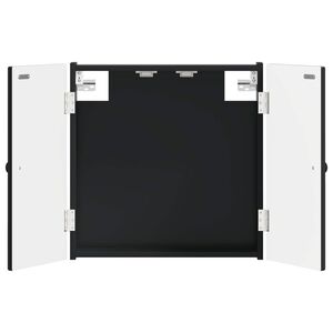 vidaXL Dartbord Kabinet BREDA Zwart 52,5 x 10,5 x 53,5 cm Bewerkt hout