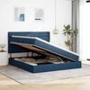 vidaXL Opbergbed met LED met matras Blauw 180 x 200 cm Polyester