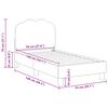 vidaXL Peuterbedframe met hoofdbord Roze 70 x 140 cm Schapenstof