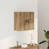 vidaXL Wandkast 60x31x60 cm bewerkt hout artisanaal eikenkleurig