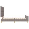 vidaXL Bedframe met hoofdeinde Taupe 160 x 200 cm Stof