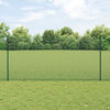 vidaXL Hek met Paal Groen 1,2 x 50 m Staal en PVC