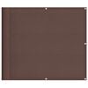 vidaXL Balkonscherm 90x700 cm 100% oxford polyester bruin