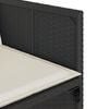 vidaXL 17-delige Tuinset met kussens poly rattan zwart