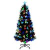 vidaXL Kunstkerstboom met decoratieve touwlichten Groen 180 cm PVC