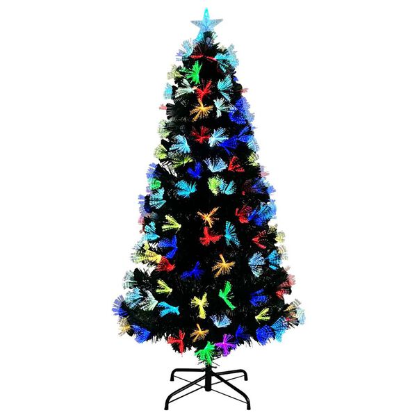 vidaXL Kunstkerstboom met decoratieve touwlichten Groen 180 cm PVC