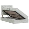 vidaXL Opslag bed met matras Lichtgrijs 120 x 200 cm Fluweel