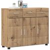 vidaXL Dressoir Artisan Eiken 88,5 x 30,5 x 73 cm Bewerkt hout