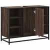 vidaXL Wastafelkast 80x33x60 cm bewerkt hout bruin eikenkleurig