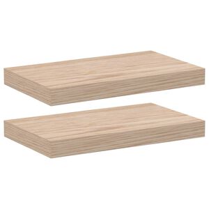 vidaXL Wandschapppen 2 st 40x23,5x4 cm bewerkt hout