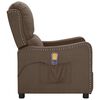 vidaXL Massagestoel stof taupe
