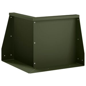 vidaXL Keerwand 50 x 50 x 50 cm Staal Olijfgroen