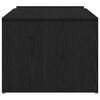 vidaXL Salontafel Zwart Eiken 90 x 45 x 35 cm Bewerkt hout