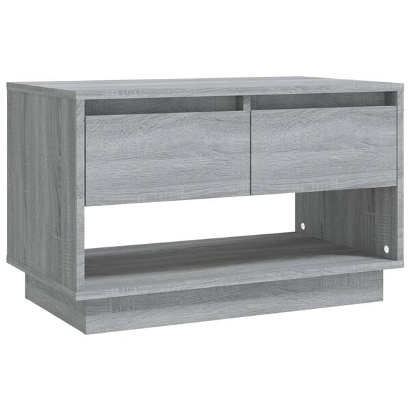 vidaXL Tv-meubel 70x41x44 cm bewerkt hout grijs sonoma eikenkleurig