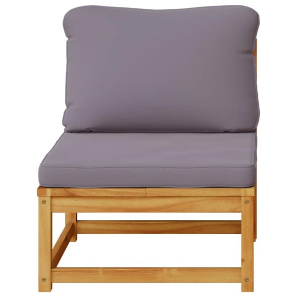 vidaXL Tuinbank met kussens massief acaciahout