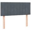 vidaXL Boxspring met matras fluweel donkergrijs 120x210 cm