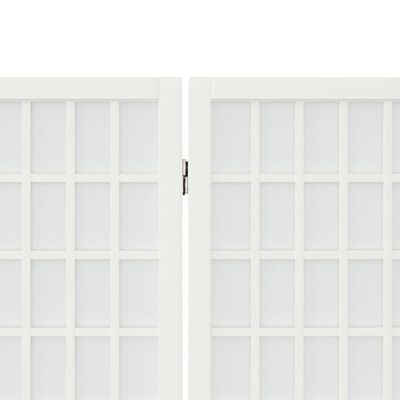 vidaXL Kamerscherm inklapbaar 6 panelen Japanse stijl 240x170 cm wit