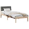 vidaXL Bedframe Bruin en donkergrijs 80 x 200 cm Massief grenenhout